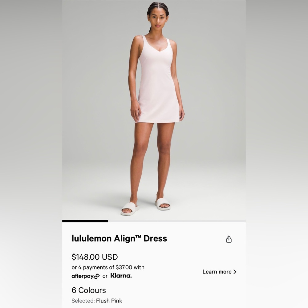 NWT Lululemon Align dress